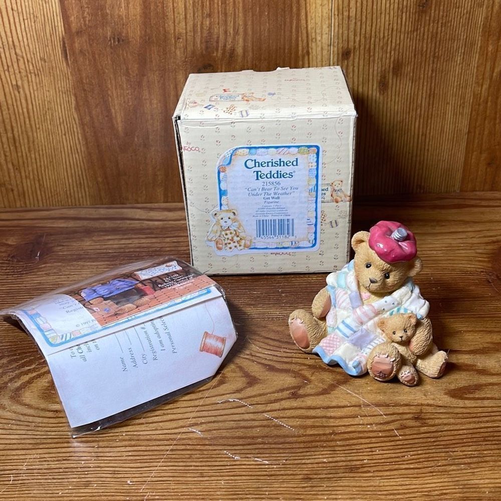 Cherished Teddies 215856 Can’t Bear to See You under the Weather‎ Get Well